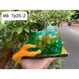 Tượng đá ngọc ông phật di lặc cầm quả hồ lô