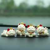 combo 4 mèo bé thần tài+thảm oval