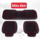 Combo 3 mảnh đệm ngồi bi gỗ 2 trước + 1 dải ghế sau Đen