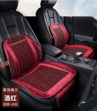 Combo Bộ tựa lưng và đệm ngồi bi gỗ cao cấp Màu Đỏ