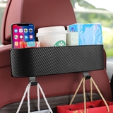 Khay ABS treo đồ sau ghế vân carbon