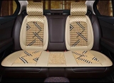Combo ghế sau - Lót ghế hoa văn LV chiphong hạt gỗ cao cấp