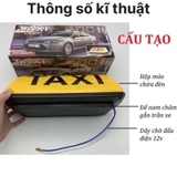 Mào TAXI đế nam châm có đèn size nhỏ 28cm