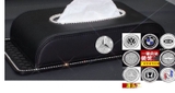 combo hộp giấy da đen+logo nút kia mới+thảm trơn 29x14