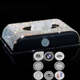combo hộp giấy full đá trắng+logo nút Mercedes+thảm trơn 29x14