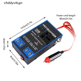 Bộ Chuyển Đổi Nguồn 1500W DC12V/24V Sang 220V Kèm 4 Cổng Usb Cho Xe Hơi