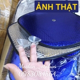 Combo bộ 4 tấm xốp che nắng 2 mặt xanh và bạc.