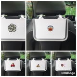 combo khay đựng đồ sau ghế trắng mix icon
