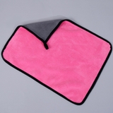 Khăn Lau Đa Năng Microfiber 2 Mặt Vàng - Xám Siêu Thấm Cực Dày Không Đổ Lông Chuyên Dụng Cho Ô Tô Xe Hơi