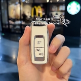 TPU ốp khóa nhựa xe máy - viền full bạc