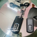 combo ốp khóa xe Airblade đen bạc+móc xoay hình ô tô