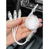 Dây sạc rút gọn 3 đầu
