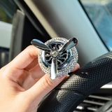 Quạt đính đá cài cửa gió điều hòa ô tô - loại 5 cánh và 3 cánh