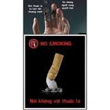 Miếng dán cảnh báo cấm hút thuốc