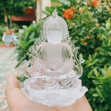 (17 mẫu ) Tượng phật bà Quan âm lưu ly trang trí taplo xe hơi
