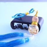 Dây khánh hồ lô kèm nước hoa treo gương xe ô tô phong thủy may mắn bình an