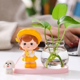 Mô hình Tượng bé gái bé trai dễ thương - phụ kiện trang trí