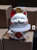 Mô hình mèo sứ - Mèo thần tài hũ tiền