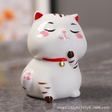 Mô hình mèo sứ - Mèo thần tài hũ tiền