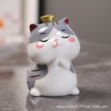 Mô hình mèo sứ - Mèo thần tài hũ tiền