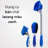 Dụng Cụ Bàn Chải Vệ Sinh Bánh Xe lazang màu xanh