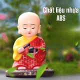 Tượng phật chú tiểu gõ mõ tụng kinh - Tượng GM05 gật đầu bằng NLMT