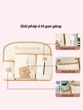 Túi Đựng Đồ Đa Năng Họa Tiết Hoạt Hình Gắn Sau Ghế Xe Hơi