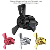 Quạt cửa gió có đèn led cắm sạc usb - quạt sáp thơm điều hòa