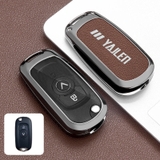 Bộ ốp kim loại lưng da lộn dập chìm logo + móc khoá VINFAST