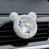 Quạt gió mickey+sáp thơm gắn của gió - tai mèo đính đá
