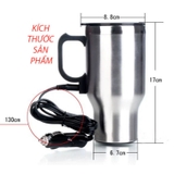 Cốc đun nước tiện lợi trên ô tô 12V - Heated travel mug - Đế liền 500ml hộp xanh