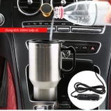 Cốc đun nước tiện lợi trên ô tô 12V - Heated travel mug - Đế liền 500ml hộp xanh
