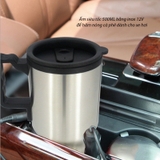 Cốc đun nước tiện lợi trên ô tô 12V - Heated travel mug - Đế liền 500ml hộp xanh