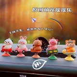 combo set 5 thú nhún gấu nâu+chó siba+gấu trắng+thỏ trắng+heo hồng