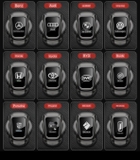 Nắp trang trí bảo vệ nút khởi động Start/Stop Engine xe ô tô có logo hãng xe kiểu dáng hình chiếc xe