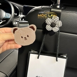 combo móc s đen+hoa kẻ vải đen