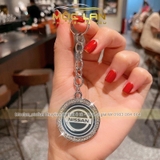 Mặt dây chuyền móc khóa đính đá có logo hãng