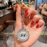 Mặt dây chuyền móc khóa đính đá có logo hãng