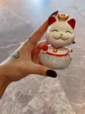 Mô hình mèo sứ - Mèo thần tài hũ tiền
