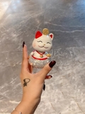 Mô hình mèo sứ - Mèo thần tài hũ tiền