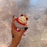 Mô hình mèo sứ - Mèo thần tài hũ tiền