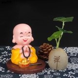 Tượng Phật Di Lặc Cười Gật Đầu Dùng Năng Lượng Mặt Trời - Mang lại sự thư thái, hoan hỷ, tài lộc cho gia chủ - DL03