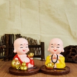 Tượng Phật Di Lặc Cười Gật Đầu Dùng Năng Lượng Mặt Trời - Mang lại sự thư thái, hoan hỷ, tài lộc cho gia chủ - DL03