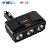 Tẩu sạc chia 3 cổng tẩu và 2 cổng USB Hyundai HY29