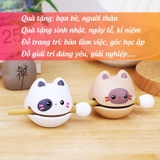 Gõ Mõ Mini Hình Mèo Thần Tài Dễ Thương Trang Trí Văn Phòng Quà Tặng Sinh Nhật Bạn Bè Ý Nghĩa Nhỏ Gọn Bằng Nhựa Vang To