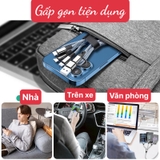Dây Cáp Sạc 3in1 3A 1.2M Cổng USB Type C Sang Lightning + Type C + Micro USB Cho iP / Android Samsung