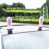 Bộ 2 Miếng Dán Tai Mèo , Tai Thỏ , Pikachu Dễ Thương Trang Trí Nóc Xe Ô Tô