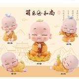 Bộ 5 Tượng Tiểu Vui Vẻ Bình An Trang Trí Nhà Cửa Để Xe Ô Tô - đơn giá 1 ông