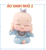 Bộ 5 Tượng Tiểu Vui Vẻ Bình An Trang Trí Nhà Cửa Để Xe Ô Tô - đơn giá 1 ông