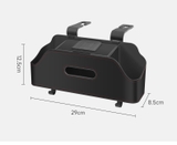 HSG03 Hộp Đựng Đồ Treo Ghế Ô Tô Da PU Đa Năng Có Khay Để Cốc, Giá Để Điện Thoại, Hộp Đựng Giấy, Móc Treo Đồ